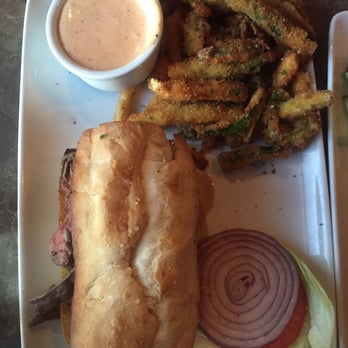 Ruth's Chris Steak House - The steak sandwich with the delicious zucchini fries - Steakhouses Near Me - Cincinnati, Ohio Ruth's Chris Steak House - The steak sandwich with the delicious zucchini fries - Steakhouses Near Me - Cincinnati, Ohio