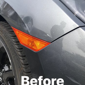 Corona Dent Repair - Dent on the fender. - Body Shops Near Me