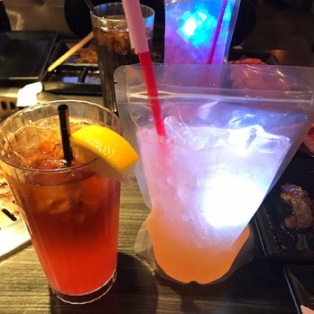 Gen Korean BBQ House - Arnold Palmer and shining Peach Soju - Barbeque Near Me - Oxnard, California