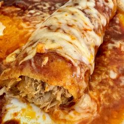 Lalas Place - Chicken Enchilada with red sauce