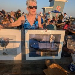 Sip Yard - Some of the swag up for silent auction