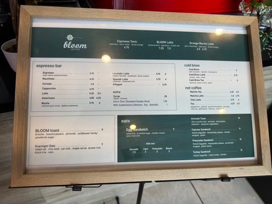 Menu photo 6 Project Bloom Coffee Los Angeles, CA