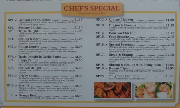 Menu photo 7 Kim Bo Chinese Restaurant Cocoa Beach, FL