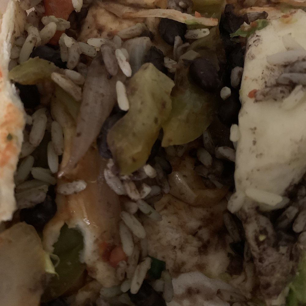 Cafe Sabor - :( veggies Burrito. little to no vegetables nor ingredients, mostly onions. Went home hungry. there was hair in the appetizer we got. - Mexican Near Me - St. George, Utah