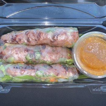 Brodard Restaurant - Grilled Pork Spring Rolls   Nem Nuong Cuon - 3 Rolls - Vietnamese Near Me - Fountain Valley, California