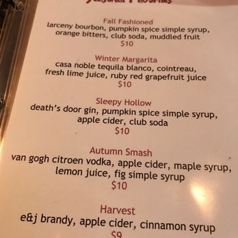 Soby's - Additional cocktail menu - New American Near Me - Greenville, South Carolina