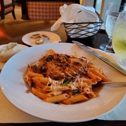 Penne pasta with the El Diablo to drink! Fantastic! Waitress was wonderful and very attentive! Penne pasta with the El Diablo to drink! Fantastic! Waitress was wonderful and very attentive!