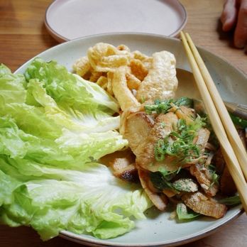 Phuket Cafe - Nam Tok (Pork Lettuce Wraps); so good! - Thai Near Me - Portland, Oregon Phuket Cafe - Nam Tok (Pork Lettuce Wraps); so good! - Thai Near Me - Portland, Oregon