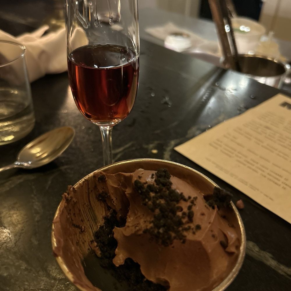 Merci - Dark chocolate mousse and tawny port - French Near Me - Charleston, South Carolina