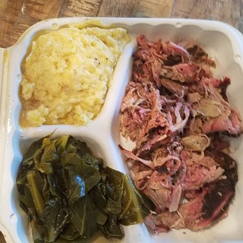 Wright’s Barbecue - Pulled pork, garlic mashed potatoes and collard greens - Barbeque Near Me - Bentonville, Arkansas Wright’s Barbecue - Pulled pork, garlic mashed potatoes and collard greens - Barbeque Near Me - Bentonville, Arkansas