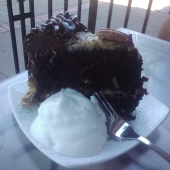 Monets Wine Bistro - German Chocolate cake - French Near Me - Exeter, California Monets Wine Bistro - German Chocolate cake - French Near Me - Exeter, California