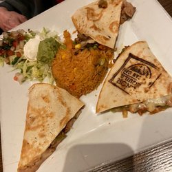 The quesadilla and I love the burn mark