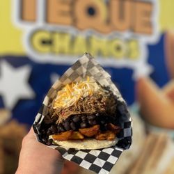 Teque chamos - Arepa pabellón