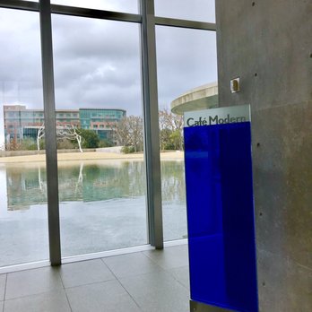 Café Modern - Look for this blue sign, the entrance is to the left - Breakfast & Brunch Near Me - Fort Worth, Texas