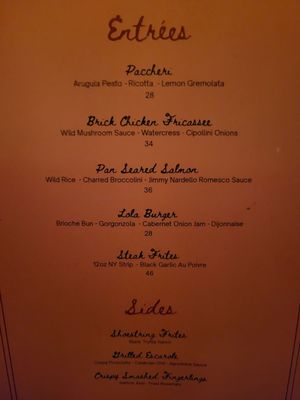 Menu photo 2 Bar Lola New York, NY Menu photo 2 Bar Lola New York, NY