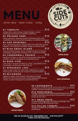 Menu photo 2 Side Cuts Maumee, OH