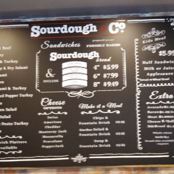 Sourdough & Co. - Sandwich menu - Salad Near Me - Citrus Heights, California