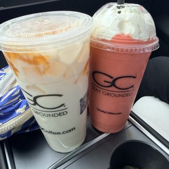 Gravity Coffee - Hyperspace and a strawberry/raspberry smoothie - Coffee & Tea Near Me - Kent, Washington Gravity Coffee - Hyperspace and a strawberry/raspberry smoothie - Coffee & Tea Near Me - Kent, Washington