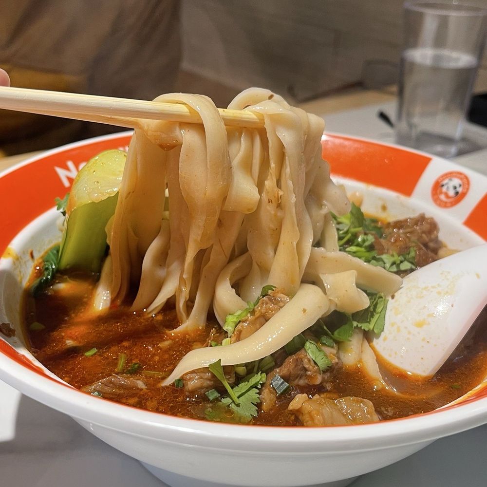 Braised beef handcut noodles soup Braised beef handcut noodles soup