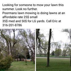 Poorman's lawn care - Poor mans affordable lawn care services are looking for customers please reply to the ad as soon as possible.