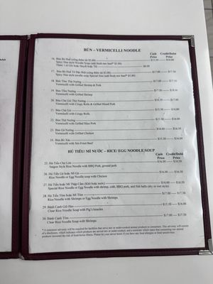 Menu photo 7 Bun Bo Hue Restaurant Portland, OR