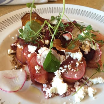 Le Baratin - Roasted beetroot salad (mange de la betterave) - French Near Me - Toronto, Ontario
