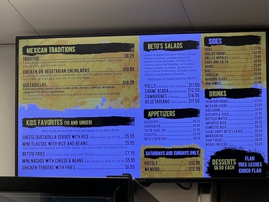 Menu photo 3 Beto's Tacos Suwanee, GA