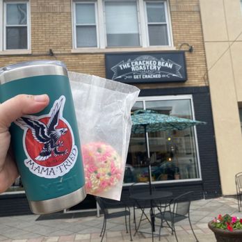 The Cracked Bean Roastery - Cold brew coffee with coconut syrup and an amazing sprinkle sugar cookie - Coffee Roasteries Near Me - Syracuse, New York The Cracked Bean Roastery - Cold brew coffee with coconut syrup and an amazing sprinkle sugar cookie - Coffee Roasteries Near Me - Syracuse, New York