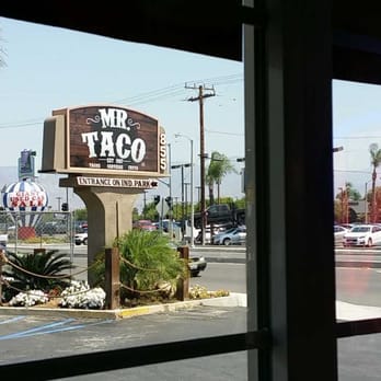 Mr Taco - Entrance Way Sign - Mexican Near Me - Redlands, California