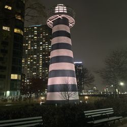 Lefrak Point Lighthouse - At night