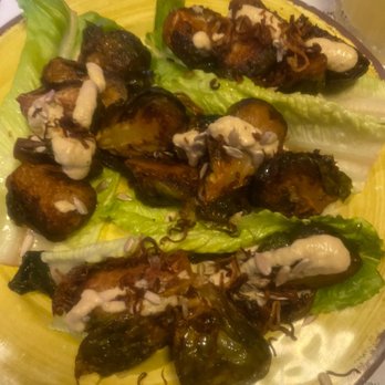 Tacovision - Brussels Crispy Brussel Sprouts Tacos (the picture came out weird...looks better in person) - Tacos Near Me - New York, New York Tacovision - Brussels Crispy Brussel Sprouts Tacos (the picture came out weird...looks better in person) - Tacos Near Me - New York, New York