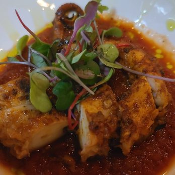 Chef's Table At the Edgewater - First course..octopus - New American Near Me - Winter Garden, Florida