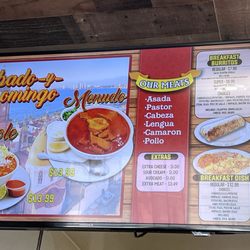 La Flor De Jalisco - Menu