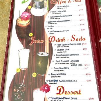 Pho 777 - Drink menu - Vietnamese Near Me - Honolulu, Hawaii