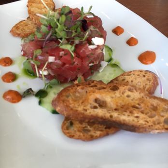 Copinette - Tuna Tartare: very bland. Probably would've benefited if the paprika dressing was incorporated into the tartare. - French Near Me - New York, New York Copinette - Tuna Tartare: very bland. Probably would've benefited if the paprika dressing was incorporated into the tartare. - French Near Me - New York, New York