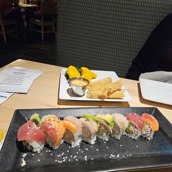 Blue Coyote Cafe - Rainbow Roll & Shrimp Tempura - American Near Me - Scottsdale, Arizona Blue Coyote Cafe - Rainbow Roll & Shrimp Tempura - American Near Me - Scottsdale, Arizona