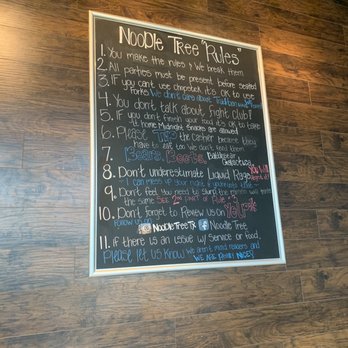 Noodle Tree - House rules! Love it! - Ramen Near Me - San Antonio, Texas Noodle Tree - House rules! Love it! - Ramen Near Me - San Antonio, Texas