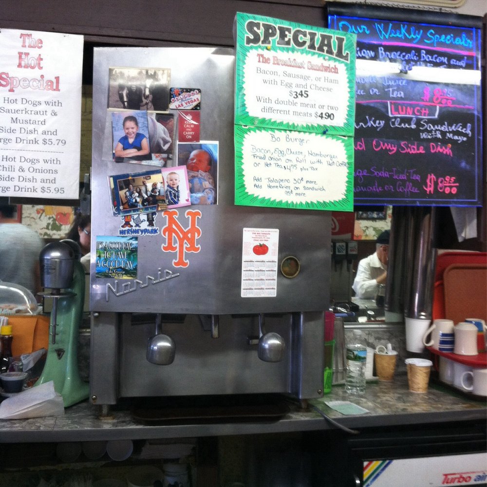 The specials. Add 50 cents if paying with plastic. The specials. Add 50 cents if paying with plastic.