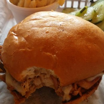 Main Street D&T - Smothered chicken sandwich w/Mac & cheese! - Barbeque Near Me - Lowell, Michigan