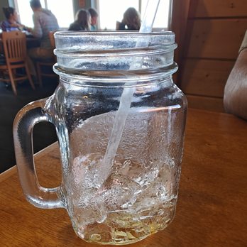 Port Hole Cafe - This is my empty glass of iced tea that was never refilled. - Seafood Near Me - Gold Beach, Oregon Port Hole Cafe - This is my empty glass of iced tea that was never refilled. - Seafood Near Me - Gold Beach, Oregon