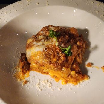 Cafe Med Eugene - 1/2 an order of the Lasagna (two friends shared it and the kitchen split it for them). - Italian Near Me - Eugene, Oregon
