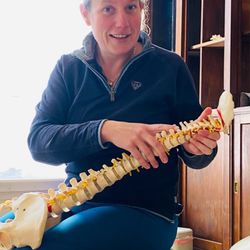 Duchy Chiropractic - Liz demonstrating