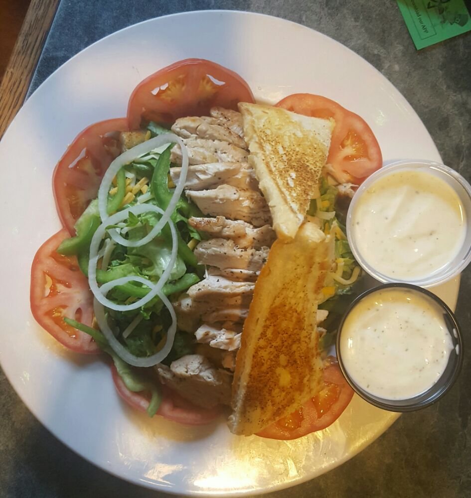 Order Grilled Chicken Salad     food online from KC's Cabin store, Spring Grove on bringmethat.com