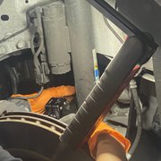 Photo of EVFixMe - Costa Mesa, CA, United States. Installing the N2itive camber arm on a tesla model x raven