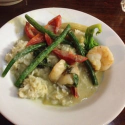 Thaicoon - Green curry with prawns