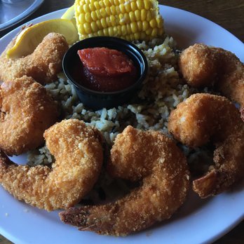 Rustler's Rooste - Fried Jumbo Shrimp with Rice Pilaf - Steakhouses Near Me - Phoenix, Arizona Rustler's Rooste - Fried Jumbo Shrimp with Rice Pilaf - Steakhouses Near Me - Phoenix, Arizona