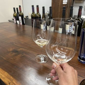 Locals Tasting Room - Wine glass at bar - Wine Tasting Room Near Me - Geyserville, California Locals Tasting Room - Wine glass at bar - Wine Tasting Room Near Me - Geyserville, California