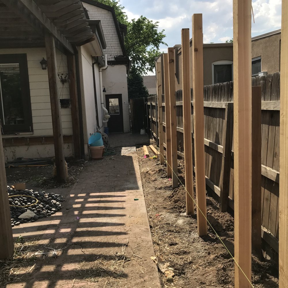 Bromfield Design Group - Lattice screens in progress - Landscaping Near Me - Denver, Colorado
