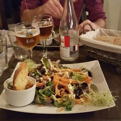 Le Nez Grillé - Salmon salad; best I've had..  EVER