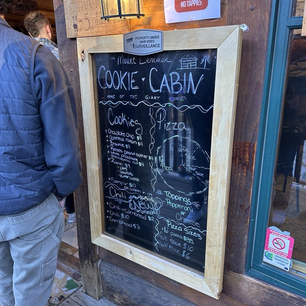 Mt Lemmon Cookie Cabin - Menu - Pizza Near Me - Mount Lemmon, Arizona